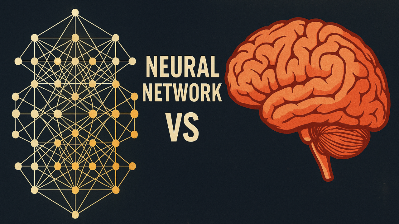 Neural network vs human brain comparison